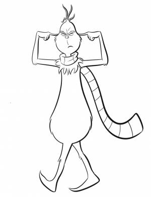 Гринч раскраска