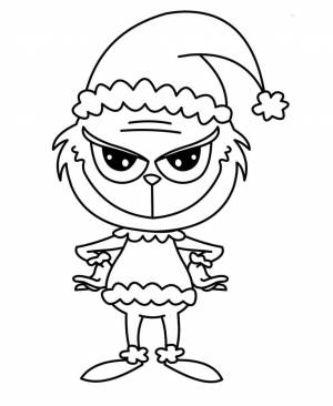 Гринч раскраска