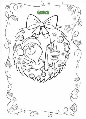 Трафареты гринч новогодний