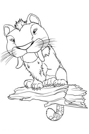 Раскраска Семейка Крудс