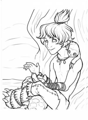 Раскраска Семейка Крудс