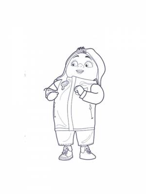 Картинка Джинглики раскраска в формате  онлайн