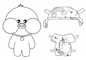 Раскраски Уточка Лалафанфан