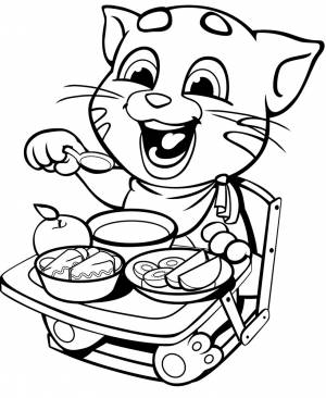 Раскраска Том и Анжела