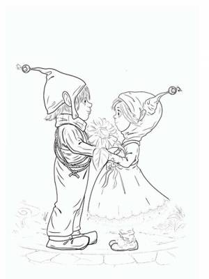 Картинка Джинглики раскраска для детей