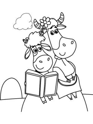 Раскраски Буренка Даша