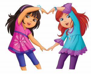 Подросшая Даша и ее новая подруга Кейт