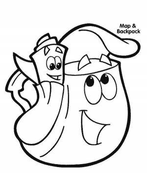 Раскраски Даша, Раскраска Даша путешественница и ее друзья Дора