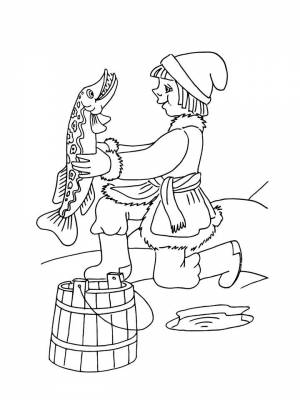 Раскраски Емеля   в формате