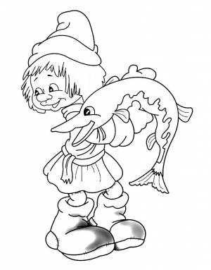 Раскраска По Щучьему Велению