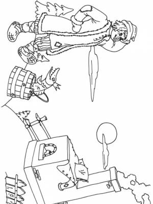 Раскраски Емеля   в формате
