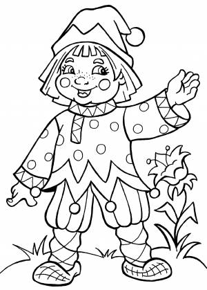 Раскраска Емеля дурак