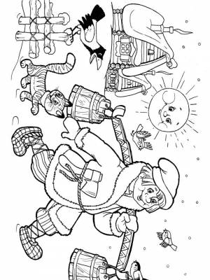 Раскраски Емеля   в формате