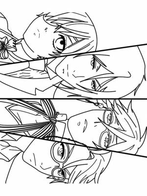 Раскраски Тёмный дворецкий