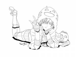 Раскраска Темный дворецкий