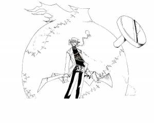 Раскраски Раскраска Аниме человек аниме темный дворецкий