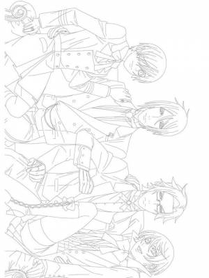 Картинка Тёмный дворецкий  для детей