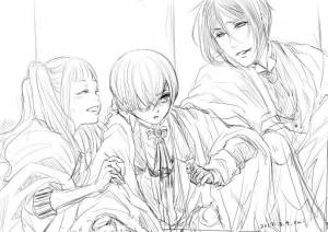 Black butler, Kuroshitsuji, Ciel Phantomhive, Sebastian Michaelis, Elizabeth Middleford