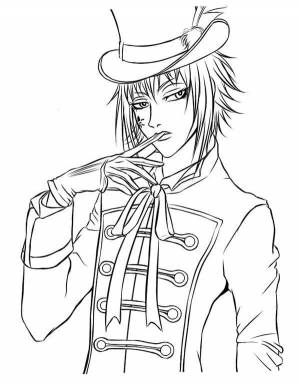 Раскраски Темный дворецкий