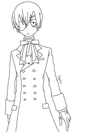 Раскраска Сиэль Фантомхайв