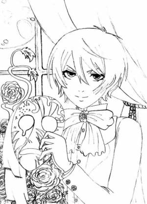 Раскраска Сиэль Фантомхайв