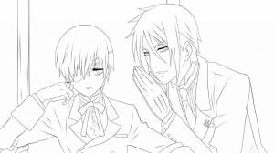 Раскраски Аниме темный дворецкий