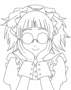 Раскраска аниме горничная