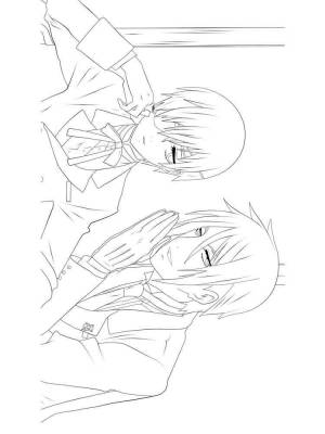 Раскраска Тёмный дворецкий