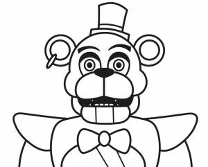 Раскраски мишка аниматроник