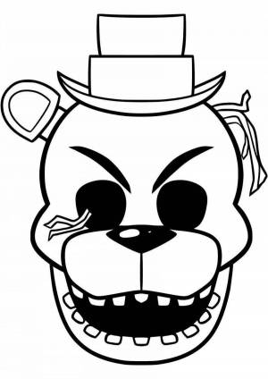 Раскраски Медведь фредди