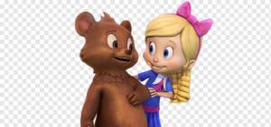 Голди и Медведь Хорошие друзья, мультики, Голди и Медведь, png