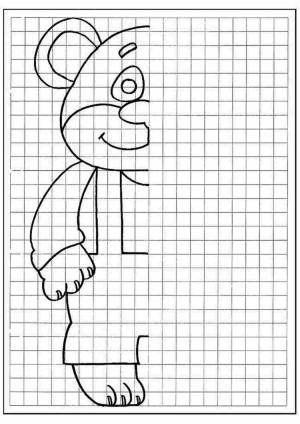 Раскраски, Мишка