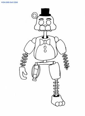 Раскраска Голден Фредди