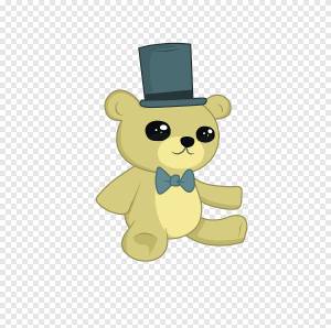 Плюшевый мишка персонаж фантастика мультик, золотой, млекопитающее, карнавор png