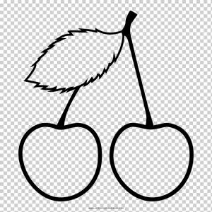 Рисунок Сладкая Вишня Раскраска, вишня, любовь, белый, лист png