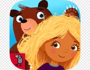 Златовласка и три медведя Детская белоснежка Сказка, мишка, png