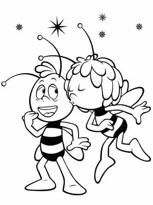 Раскраски Пчелка Майя   в формате