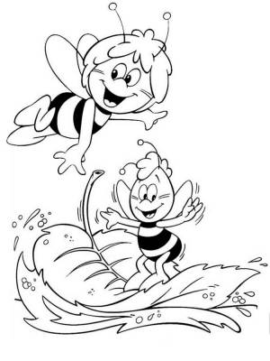 Раскраски Пчелка Майя