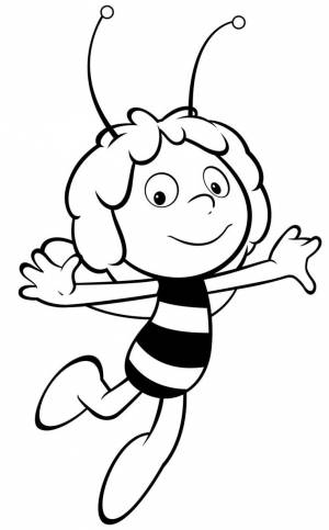 Раскраска Пчёлка Майя