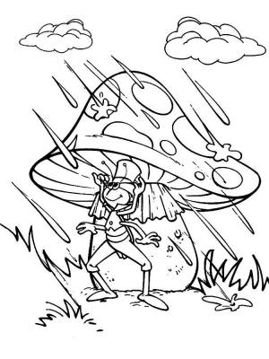 Раскраски Раскраска Мультфильм пчёлка майя Персонаж из мультфильма