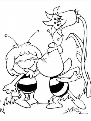 Раскраски Пчелка Майя   в формате