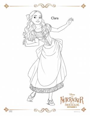 Раскраска Щелкунчик и четыре королевства Клара Штальбаум