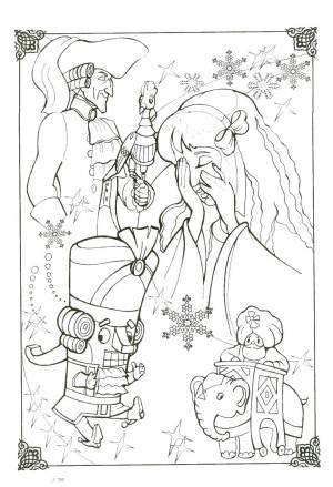 Раскраски Раскраска Щелкунчик 