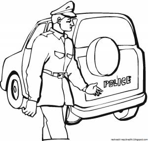 Раскраска шофер
