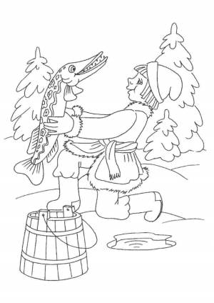 Емеля рисунок карандашом