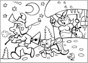 Раскраска Емеля