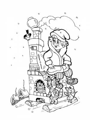 Раскраски Емеля   в формате