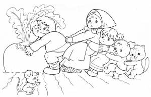 Раскраски русские народные сказки