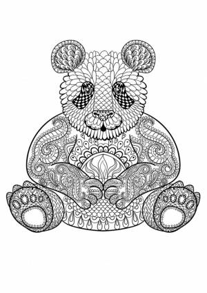 Раскраска Панда