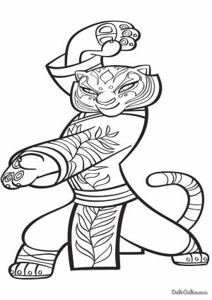 Раскраска Тигрица